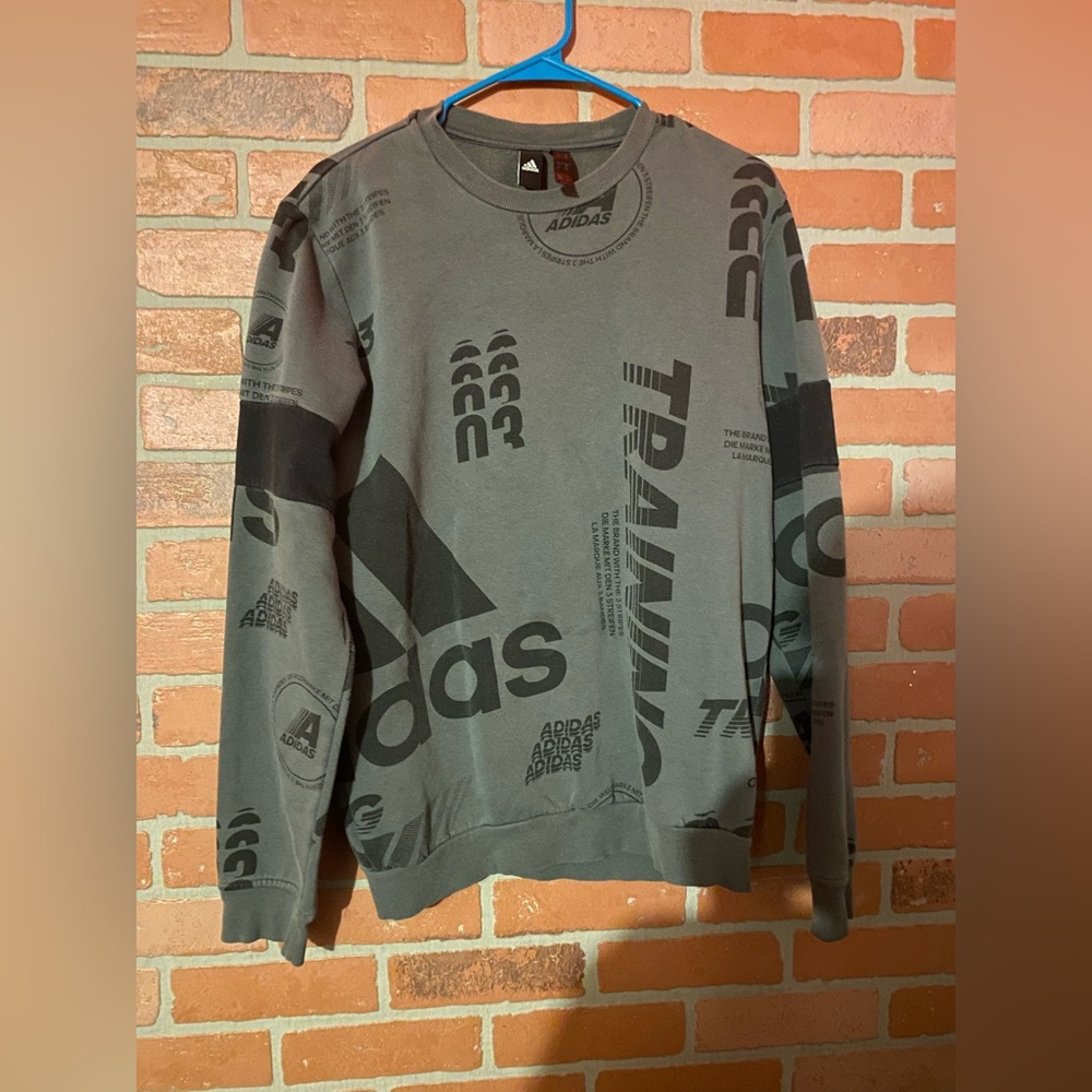 Adidas sweat shirt trainer size m